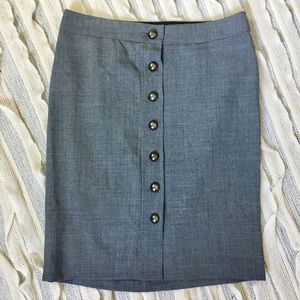 EUC Express | Charcoal Grey Pencil Editor Skirt 04